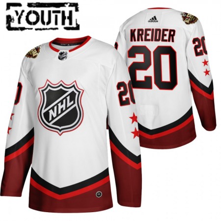 Kinder Eishockey New York Rangers Trikot Chris Kreider 20 2022 NHL All-Star Weiß Authentic